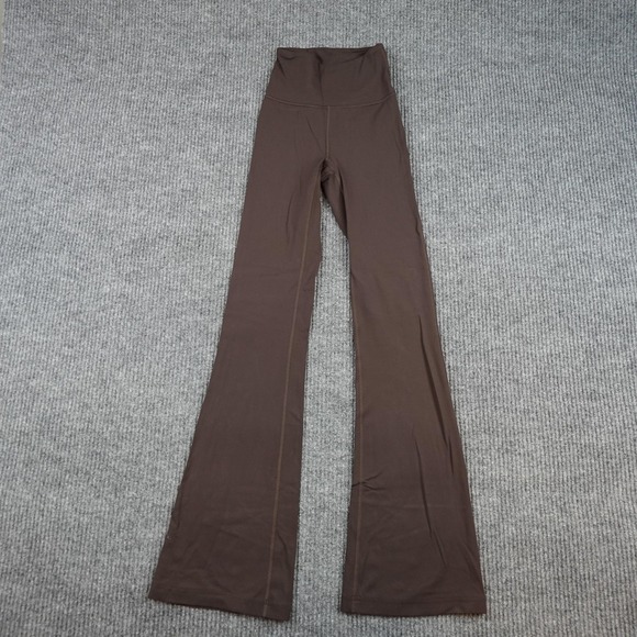 Lululemon Pants - Lululemon Groove Nulu High Rise Flare Leggings Womens 0 Brown Yoga W5FG2S